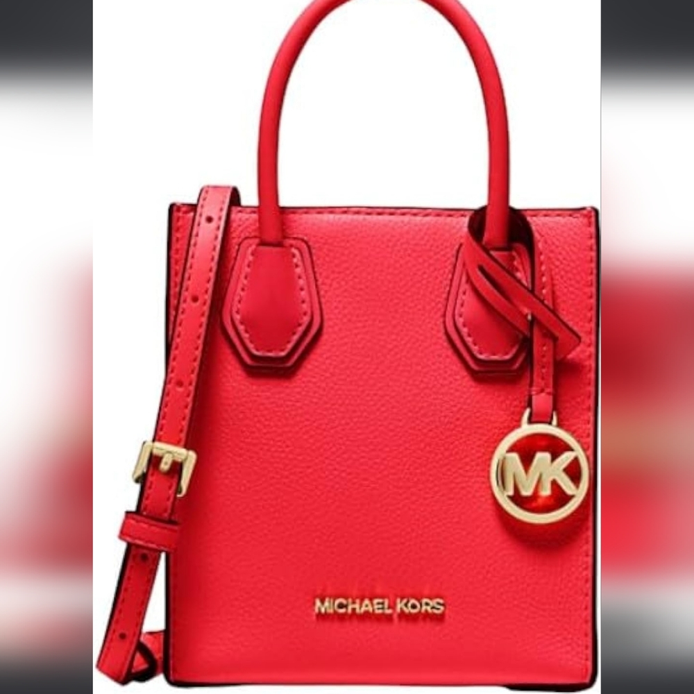 Michael Kors Mercer Extra-Small Pebbled Leather Crossbody Bag